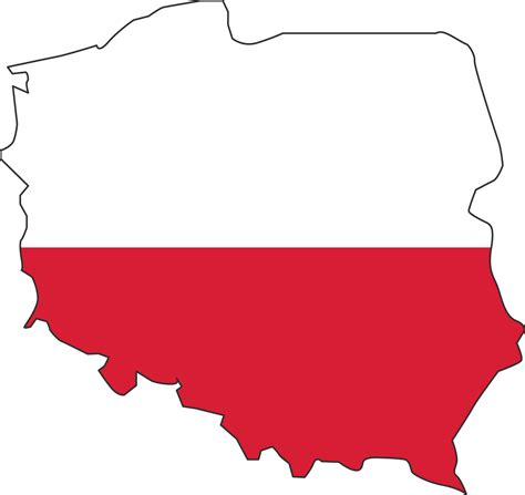 Poland map city color of country flag. 12177317 PNG