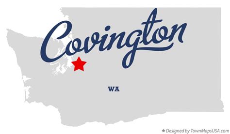 Map of Covington, WA, Washington