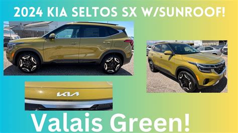 2024 Kia Seltos SX AWD W/Sunroof! Valais Green Looking Sweet! - YouTube