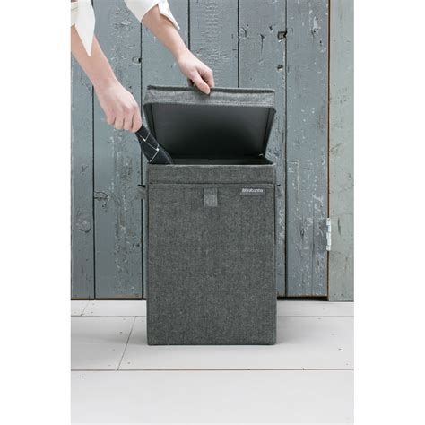 Brabantia Stackable Laundry Box, 35L Pepper Black - Laundry Baskets