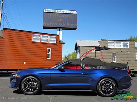 2018 Kona Blue Ford Mustang EcoBoost Convertible #134623065 Photo #2 | GTCarLot.com - Car Color ...