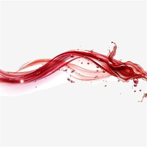 Red Juice Splash Vector PNG Images, Red Flowing Liquid Splash Realistic Juice Or Wine, Splash ...