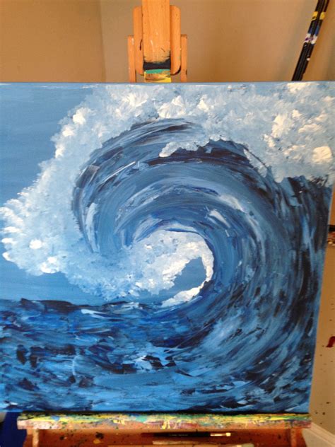 "Blue Wave" by Jim Hughes. | Art painting, Art lessons, Retro surf art