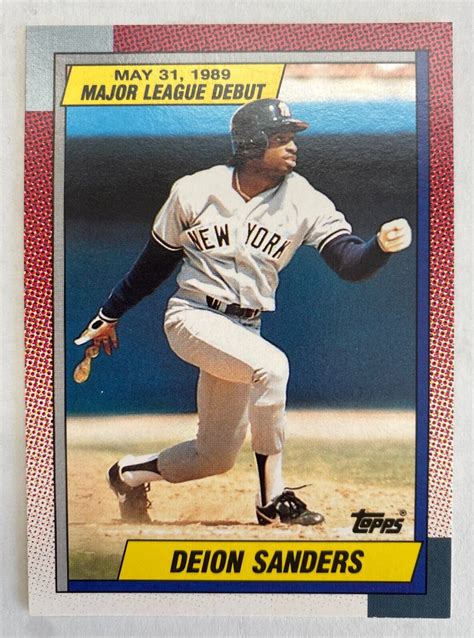 1990 Topps Major League Debut Deion Sanders Yankees #108 - MINT ...