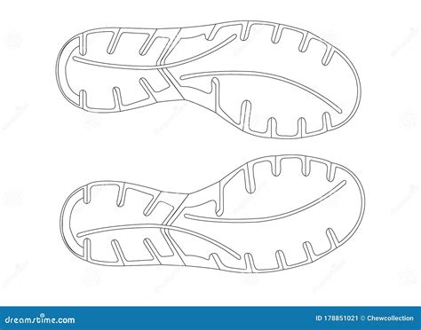 Shoes Outsole Pattern Sample4 Stock Vector - Illustration of draw ...