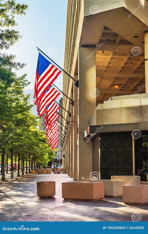 Entrance of J Edgar Hoover Building in Washington DC US Editorial Stock Image - Image of crime ...