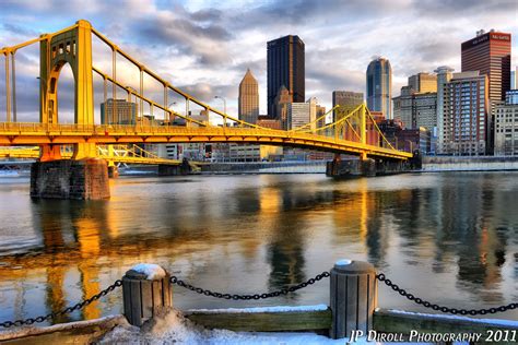 Winter's Light - The Andy Warhol Bridge as seen from the North Shore ...