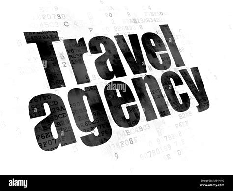 Tourism concept: Travel Agency on Digital background Stock Photo - Alamy