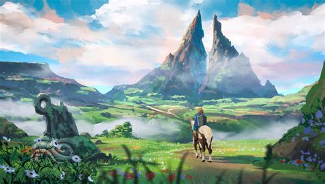 Download Link Landscape Video Game The Legend Of Zelda: Breath Of The ...