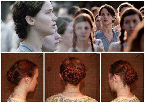 Katniss' braid bun for the reaping ceremony of the 74th annual Hunger Games | Katniss hair ...