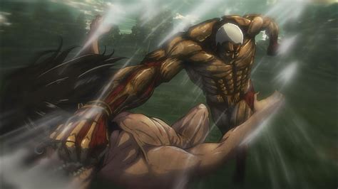 Attaque des titans Eren VS Reiner VF - YouTube