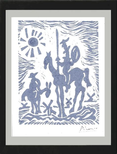 Pablo Picasso Hand Signed Ltd Edition "Don Quixote & Windmills" w/COA (unframed) | eBay ...