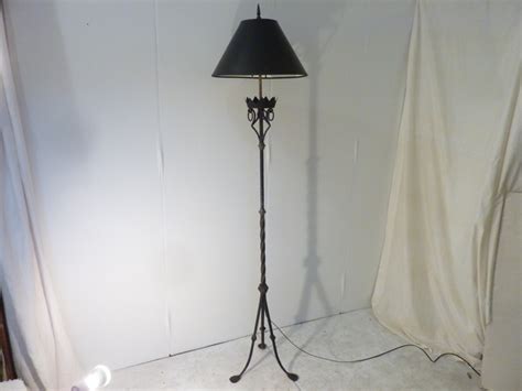 Black Wrought Iron Floor Lamp