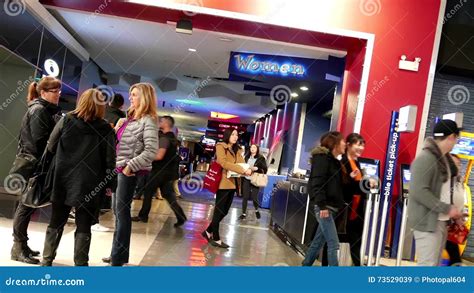 One Side of Movie Theater Corridor Stock Video - Video of nightlife, motion: 73529039