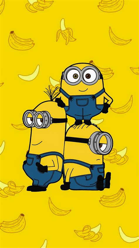 Minions, banana, art, cartoon, smile HD phone wallpaper | Pxfuel