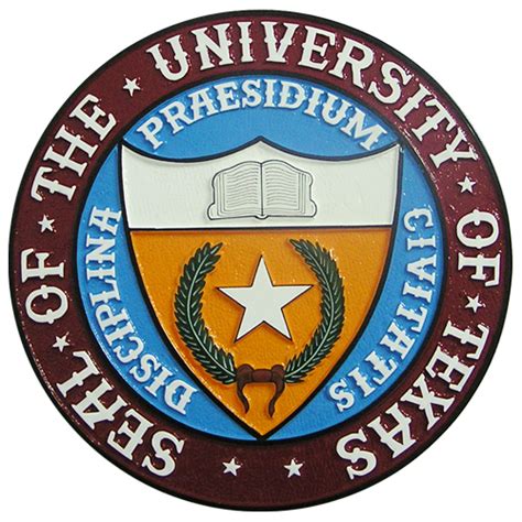 University of Texas seal wooden wall & podium plaques