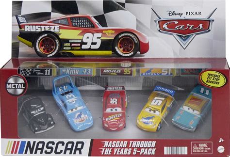 Disney and Pixar's Cars NASCAR 5-Pk, 1:55 Die-Cast Vehicles Collection ...