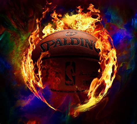 Cool Basketball | Cool Basketball On Fire Layered basketball fire | Basketball... | Pinterest ...