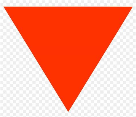 Orange Upside Down Triangle Logo