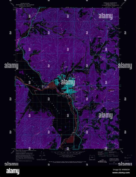 Map of coquille oregon hi-res stock photography and images - Alamy