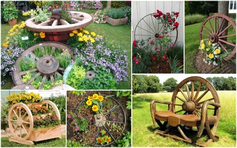 Amazing Wagon Wheel Garden Decorations That Will Surprise You