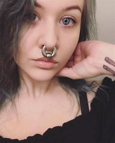 Women with huge septums | Septum piercing jewelry, Nose piercing ...