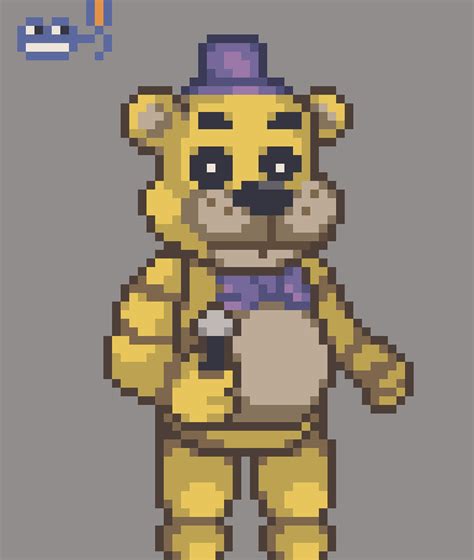 Golden Freddy 🐻 : r/PixelArt