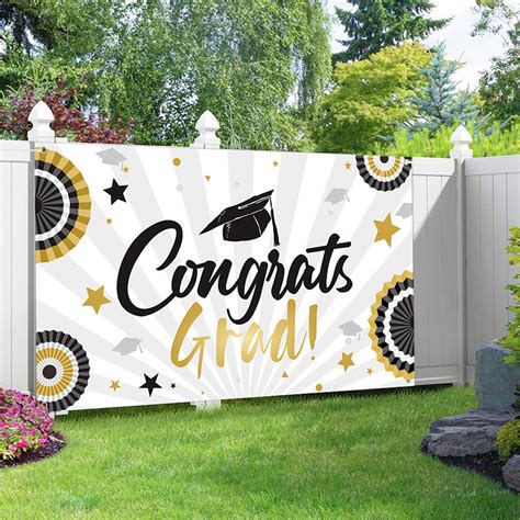 Foldable Graduation Backdrop Anti-Fall Polyester Non-Fading Hanging ...