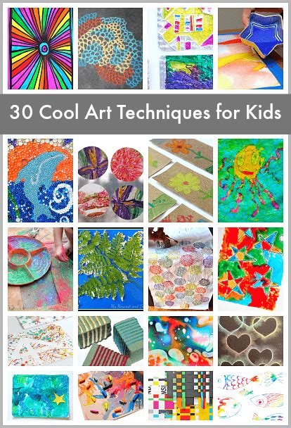 30 Super Cool Art Techniques for Kids - Buggy and Buddy