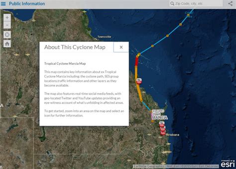 Cyclone map details emerging crisis situation - GIS user technology news