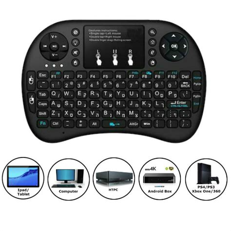 Android 2.4G Mini Wireless Keyboard with Touchpad for PC Pad Android ...