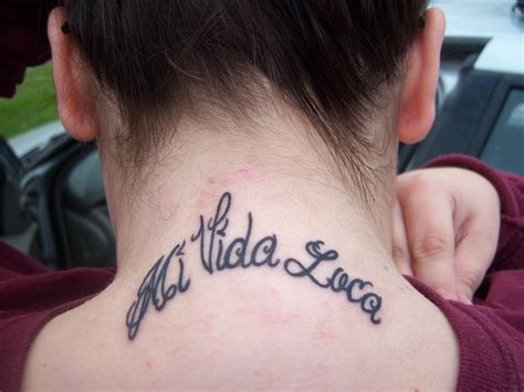 my tattoo mi vida loca means my crazy life | Tattoos, Tattoo quotes, I ...