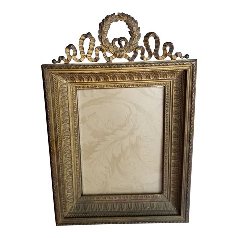 Antique Bronze Picture Frame | Chairish