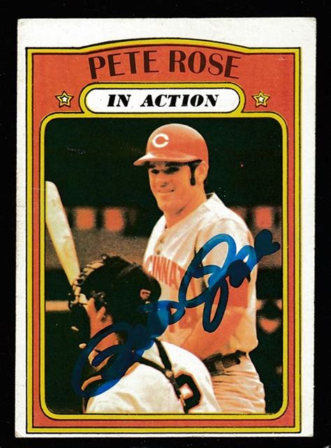 AUTOGRAPHED: 1972 Topps #560 Pete Rose In-Action w/PSA/DNA LOA (Reds)