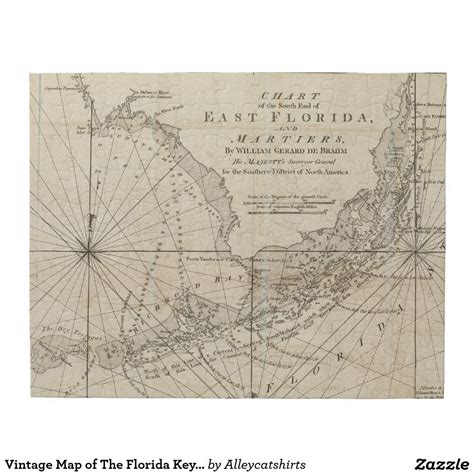 Vintage Map of The Florida Keys (1771) Jigsaw Puzzle | Zazzle.com | Vintage map, Florida keys ...