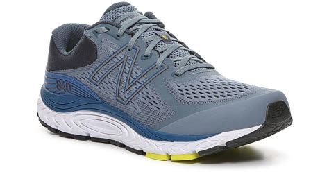 New Balance Synthetic 840 V5 Running Shoe in Grey/Blue (Blue) for Men | Lyst