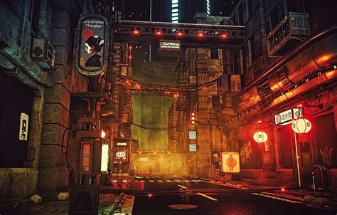 Cyberpunk: February 2014, anime street cyberpunk HD wallpaper | Pxfuel