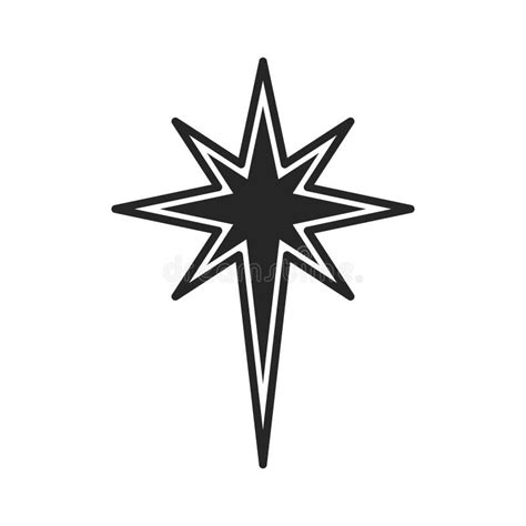 North Star Icon Vector Design Template in White Background Stock Vector ...