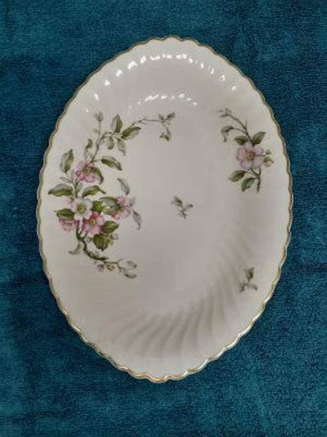 Syracuse China Apple Blossom Pattern 12 Inch Oval Serving - Etsy