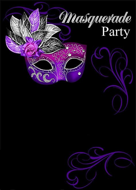 Free Online Masquerade Invitation | Invitations Online | Masquerade invitations, Masquerade ...