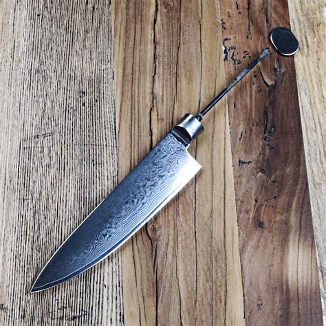 Damascus Chef Knife Blank Blade 67 Layers Japanese Damascus Steel VG 10 Damascus Kitchen Knife ...