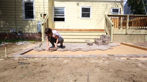 Adding a DIY Paver Patio to the Backyard - Live Free Creative Co