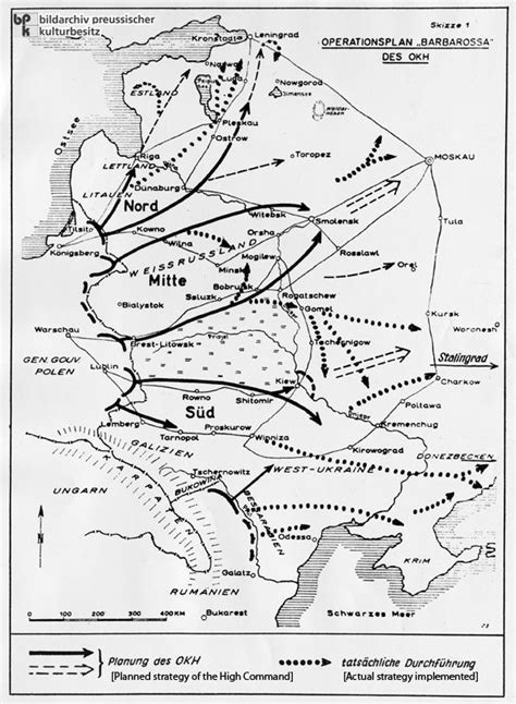 The Army High Command’s Plan for Operation Barbarossa: Cartographic Illustration of the Planned ...