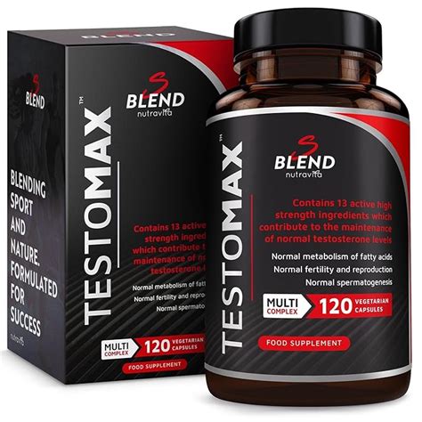 TESTOMAX Testosterone Booster for Men | 13 Powerful Active Ingredients & Vitamins Including Zinc ...