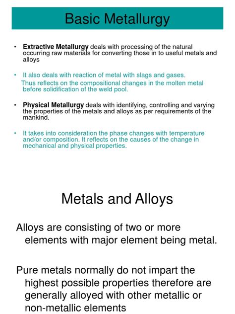 Basic Metallurgy | PDF | Heat Treating | Steel