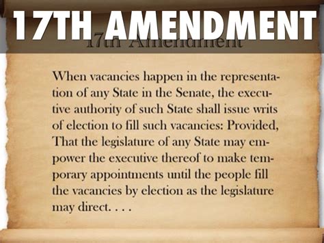 The 17th amendment and gerrymandering | PoliticsNC