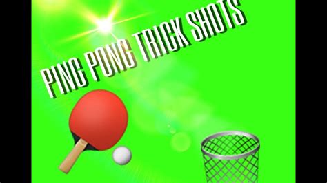 | Ping pong trick shots | - YouTube