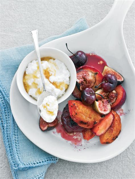 Oven-Roasted Summer Fruits with Ricotta-Vanilla Cream | Williams-Sonoma Taste