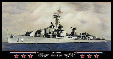 USS NEW DD-818 Framed Navy Ship Photo Burgundy – Navy Emporium