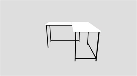 L-shaped Desk - Download Free 3D model by jussikajala [223031e] - Sketchfab